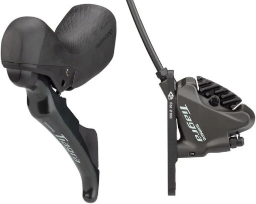 Shimano Tiagra ST-4720/BR-4770 Shifter/Hydraulic Brake Lever And Caliper -Bike Gear World shimano tiagra st 4720 br 4770 3 finger disc brake and lever 374648 1